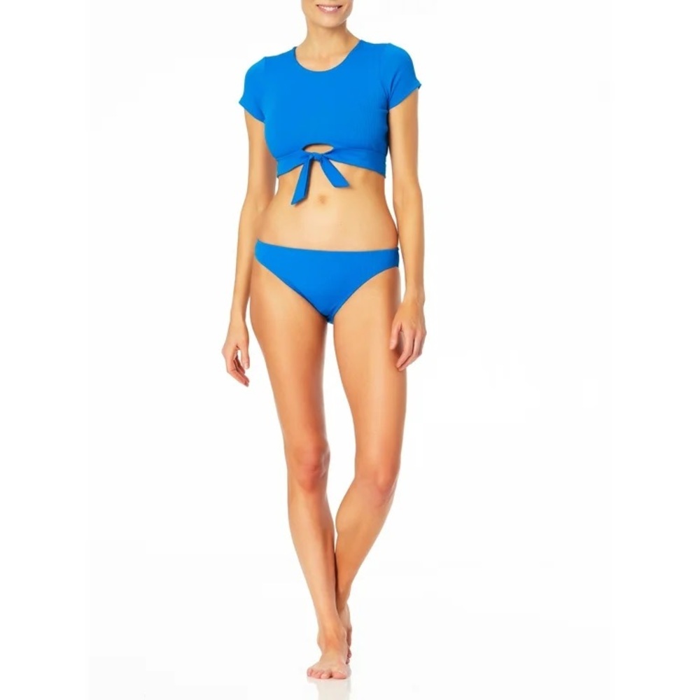 Sandflower 2 Piece Swimsuit Cropped Tee Bikini Bottom
